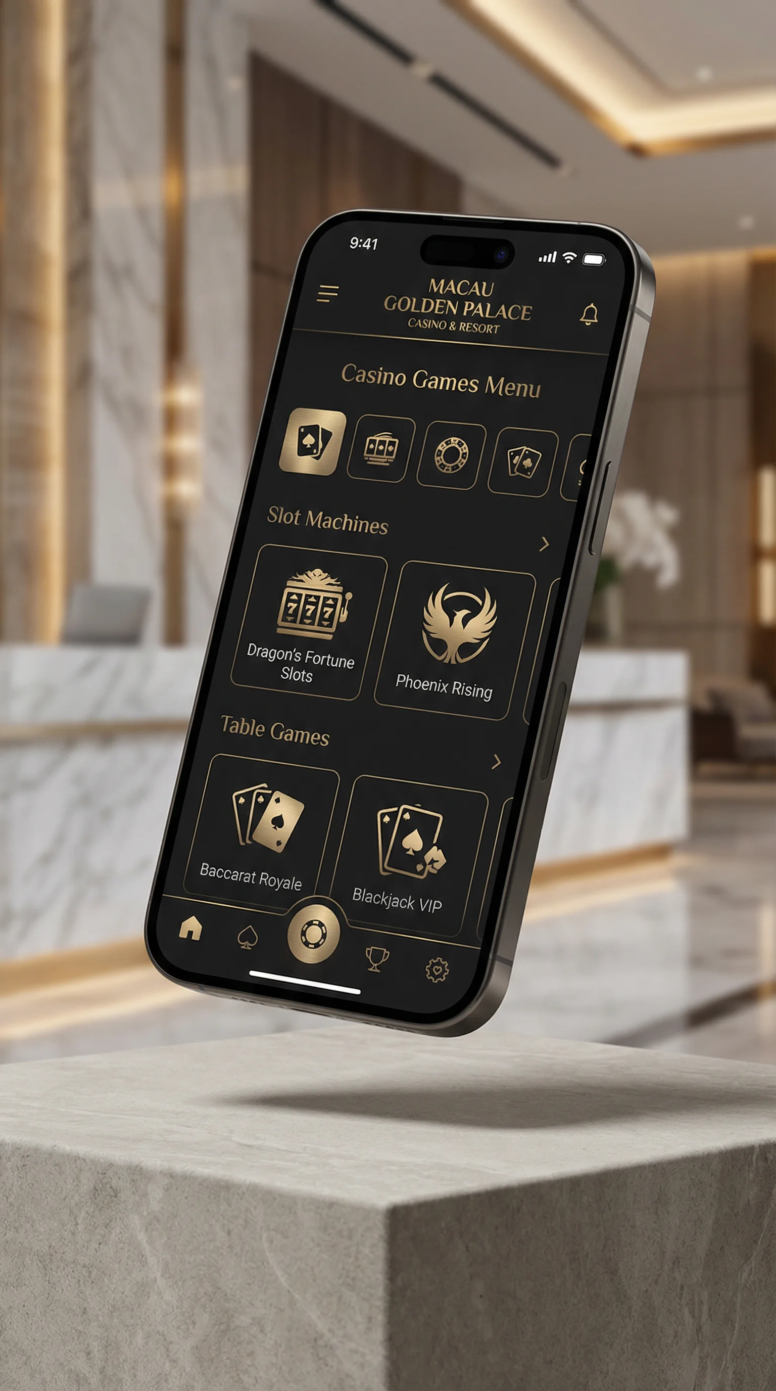 云顶娱乐手机APP界面展示